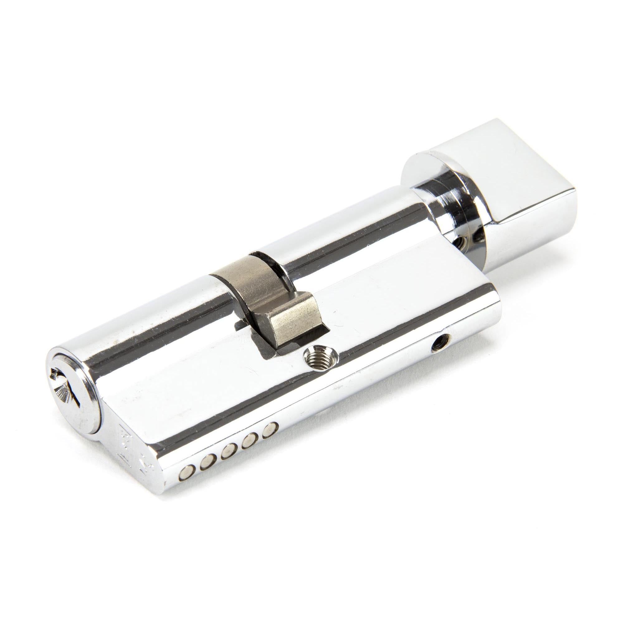 Polished Chrome 35/35 5pin Euro Cylinder/Thumbturn KA | From The Anvil - Euro Cylinders - From The Anvil - Yester Home
