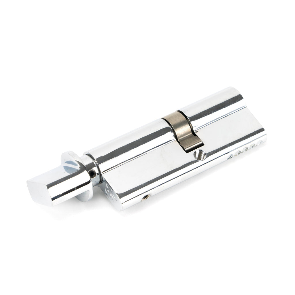 Polished Chrome 35/45T 5pin Euro Cylinder/Thumbturn | From The Anvil-Euro Cylinders-Yester Home