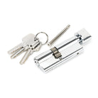 Polished Chrome 35/45T 5pin Euro Cylinder/Thumbturn | From The Anvil-Euro Cylinders-Yester Home