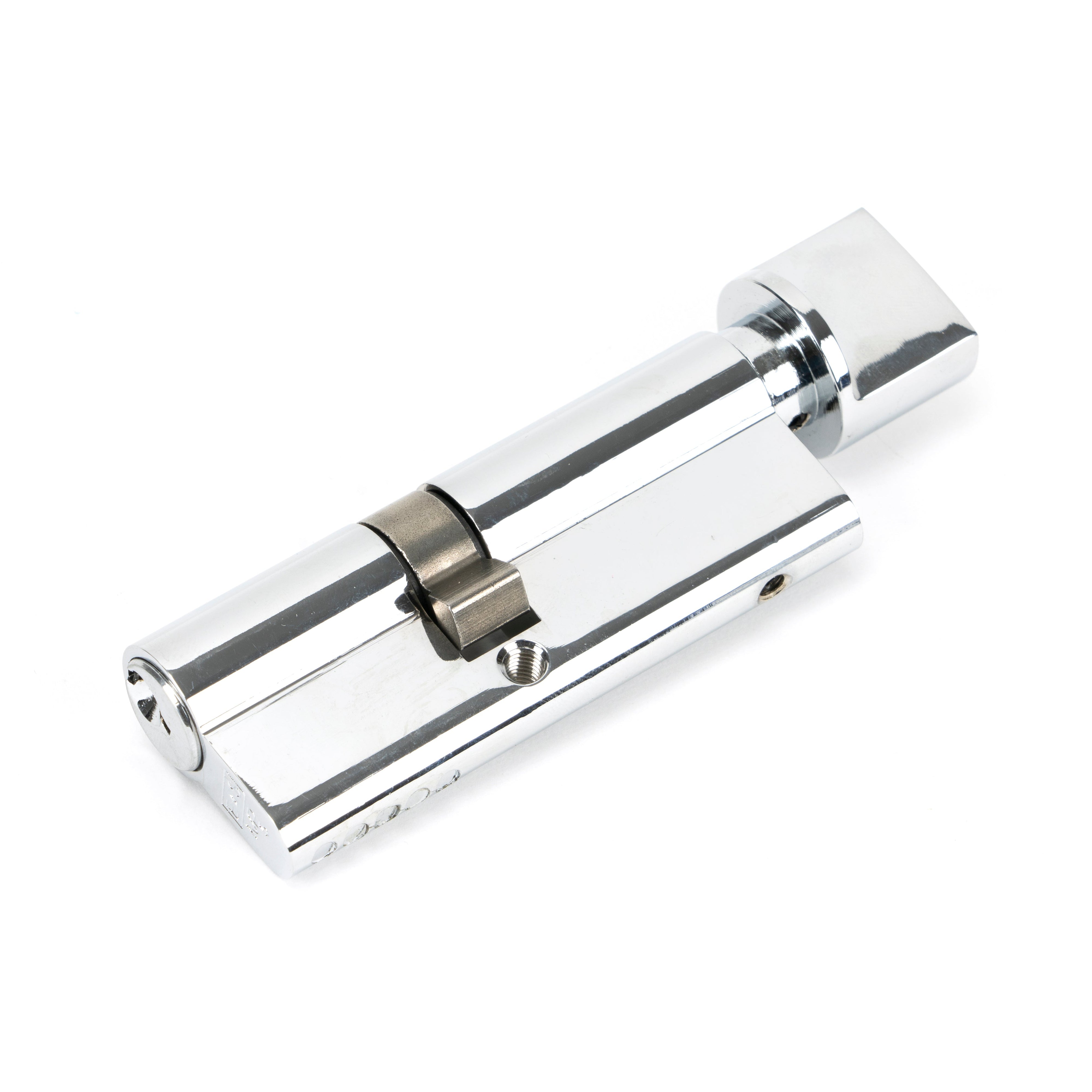 Polished Chrome 35/45T 5pin Euro Cylinder/Thumbturn | From The Anvil-Euro Cylinders-Yester Home