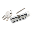 Polished Chrome 35T/45 5pin Euro Cylinder/Thumbturn | From The Anvil - Euro Cylinders - From The Anvil - Yester Home