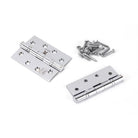 Polished Chrome 4" Ball Bearing Butt Hinge (pair) ss | From The Anvil - Butt Hinges - From The Anvil - Yester Home