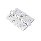 Polished Chrome 4" Ball Bearing Butt Hinge (pair) ss | From The Anvil-Butt Hinges-Yester Home