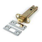 Polished Chrome 4" Heavy Duty Tubular Deadbolt - Deadlocks & Deadbolts - From The Anvil - Yester Home