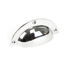 Polished Chrome 4" Plain Drawer Pull | From The Anvil - Drawer Pulls - From The Anvil - Yester Home