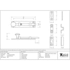 Polished Chrome 4" Universal Bolt | From The Anvil-Bolts-Yester Home