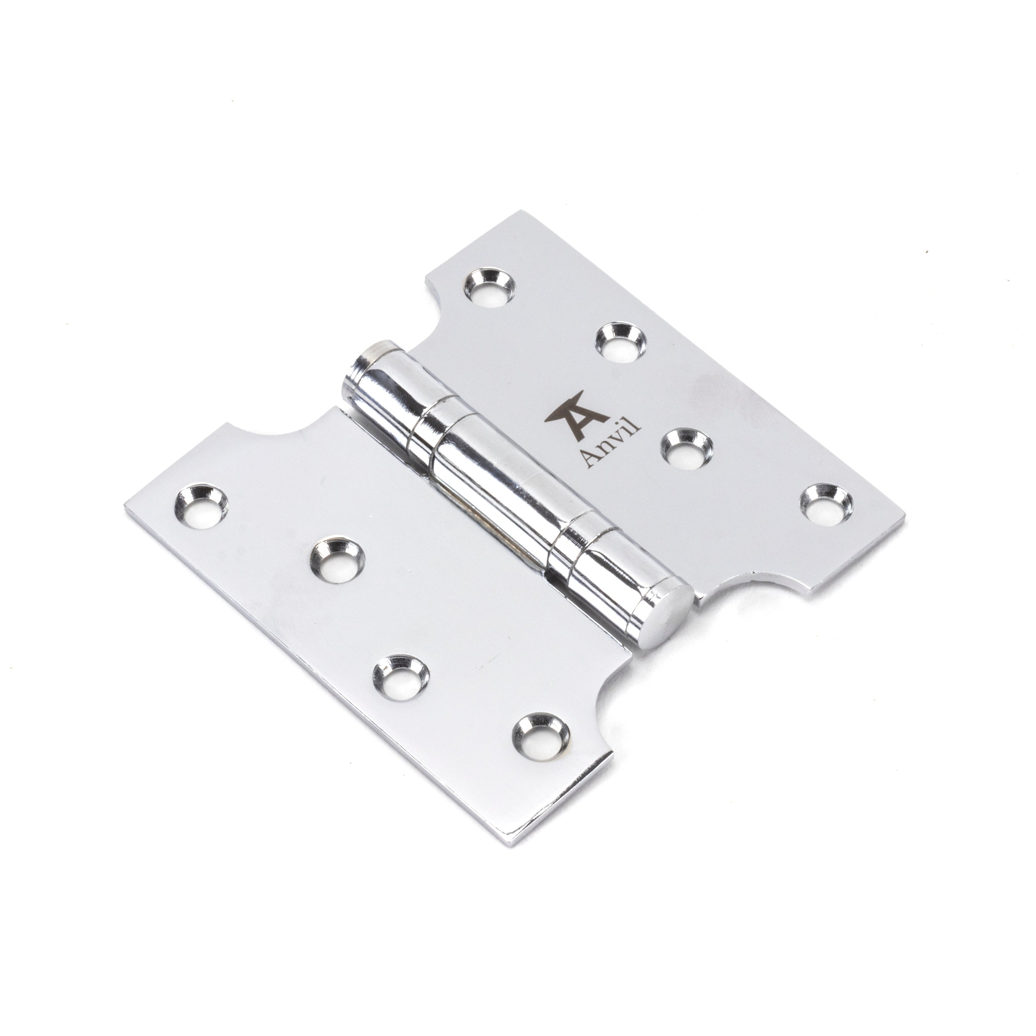 Polished Chrome 4" x 2" x 4" Parliament Hinge (pair) ss | From The Anvil-Parliament Hinges-Yester Home