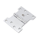 Polished Chrome 4" x 3" x 5"  Parliament Hinge (pair) ss | From The Anvil - Parliament Hinges - From The Anvil - Yester Home