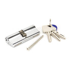 Polished Chrome 40/40 Euro Cylinder | From The Anvil - Euro Cylinders - From The Anvil - Yester Home