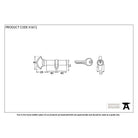 Polished Chrome 40/40 Euro Cylinder/Thumbturn | From The Anvil-Euro Cylinders-Yester Home