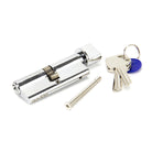 Polished Chrome 40/40 Euro Cylinder/Thumbturn | From The Anvil - Euro Cylinders - From The Anvil - Yester Home