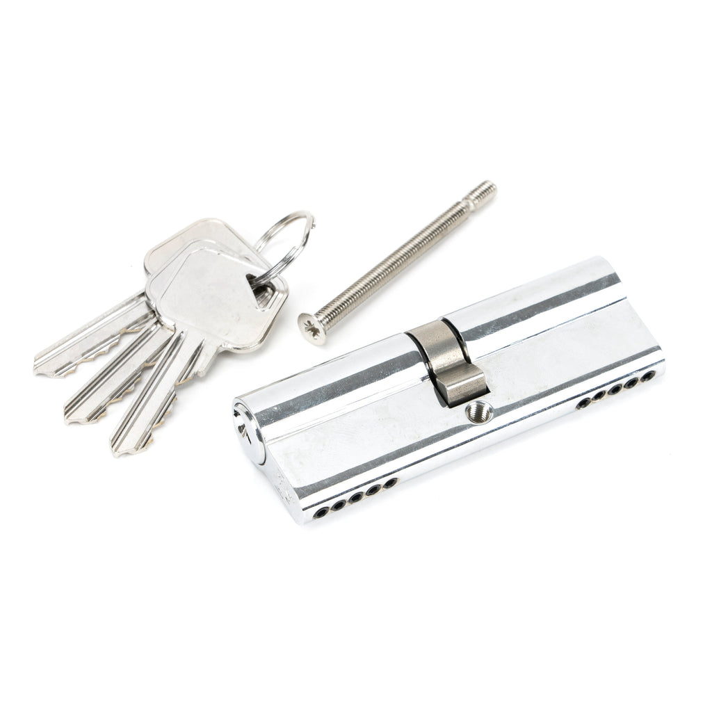 Polished Chrome 45/45 5pin Euro Cylinder KA | From The Anvil