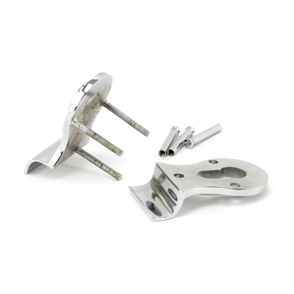 Polished Chrome 50mm Euro Door Pull (Back to Back fixings) | From The Anvil-Euro Pulls-Yester Home