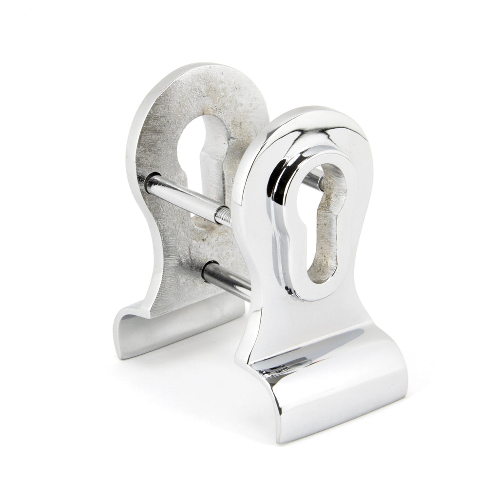 Polished Chrome 50mm Euro Door Pull (Back to Back fixings) | From The Anvil