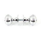 Polished Chrome 50mm Prestbury Mortice/Rim Knob Set | From The Anvil-Mortice Knobs-Yester Home