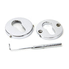 Polished Chrome 52mm Regency Concealed Escutcheon | From The Anvil-Euro Escutcheons-Yester Home