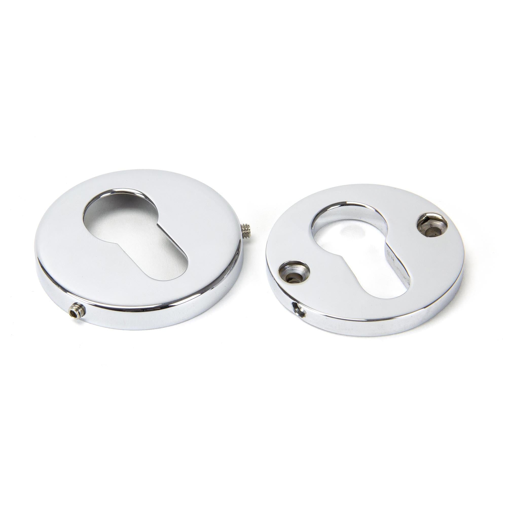 Polished Chrome 52mm Regency Concealed Escutcheon | From The Anvil - Euro Escutcheons - From The Anvil - Yester Home