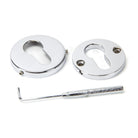 Polished Chrome 52mm Regency Concealed Escutcheon | From The Anvil - Euro Escutcheons - From The Anvil - Yester Home