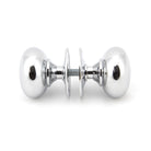 Polished Chrome 57mm Mushroom Mortice/Rim Knob Set | From The Anvil - Mortice Knobs - From The Anvil - Yester Home