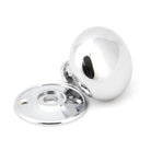 Polished Chrome 57mm Mushroom Mortice/Rim Knob Set | From The Anvil - Mortice Knobs - From The Anvil - Yester Home