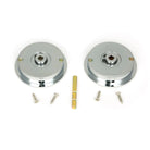Polished Chrome 60mm Art Deco Round Pull - Privacy Set | From The Anvil - Cabinet Pulls - From The Anvil - Yester Home