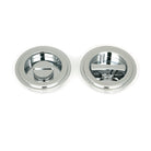 Polished Chrome 60mm Art Deco Round Pull - Privacy Set | From The Anvil - Cabinet Pulls - From The Anvil - Yester Home