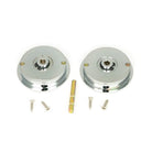 Polished Chrome 60mm Plain Round Pull - Privacy Set | From The Anvil-Cabinet Pulls-Yester Home