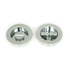Polished Chrome 60mm Plain Round Pull - Privacy Set | From The Anvil-Cabinet Pulls-Yester Home