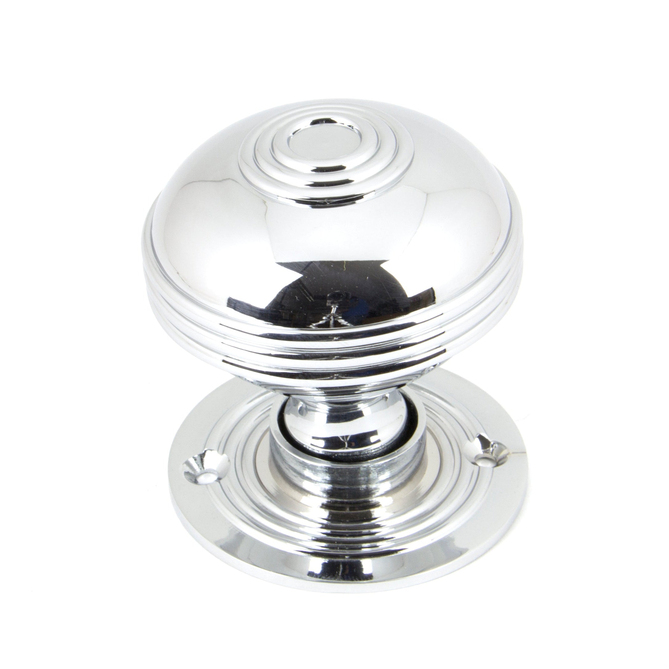 Polished Chrome 63mm Prestbury Mortice/Rim Knob Set | From The Anvil-Mortice Knobs-Yester Home