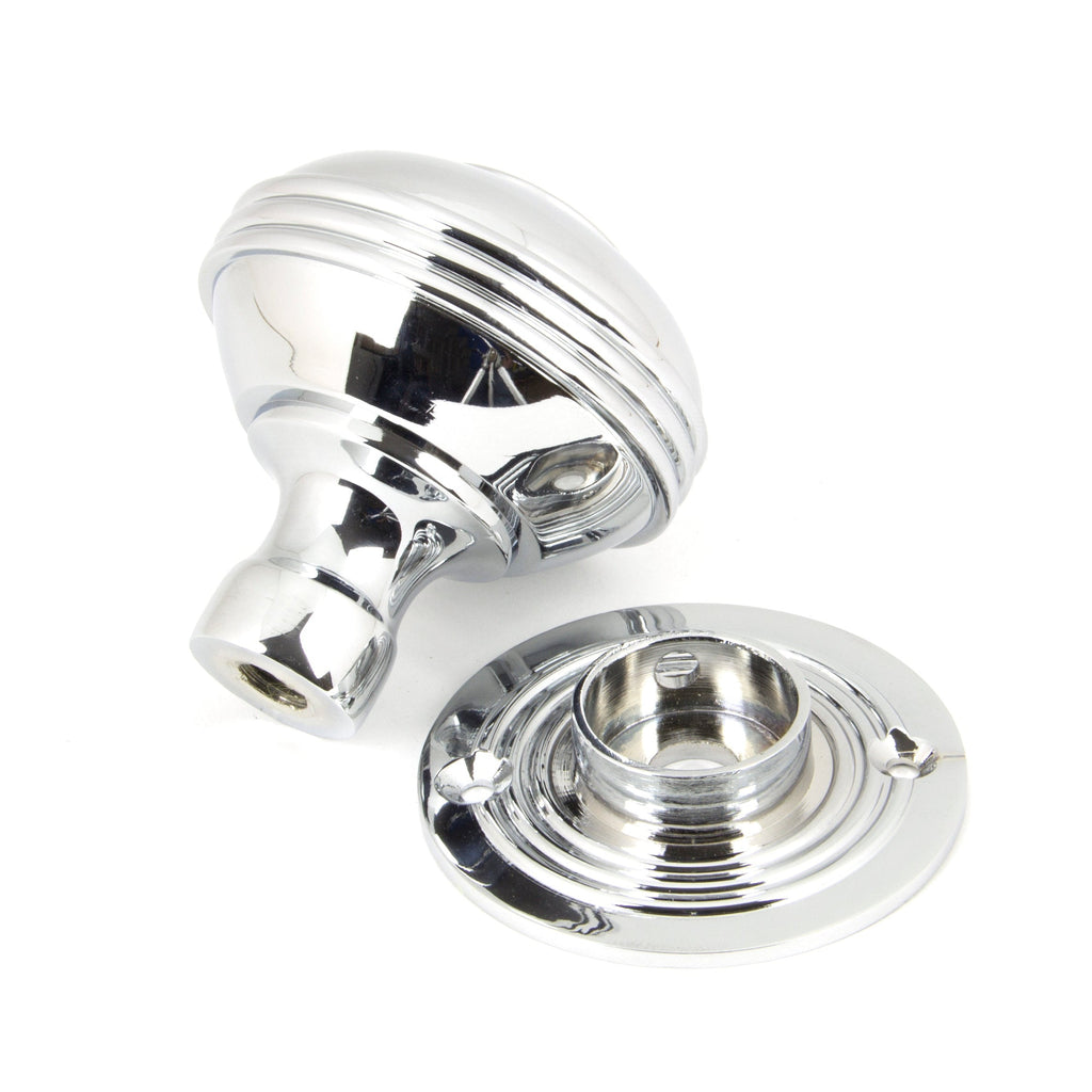 Polished Chrome 63mm Prestbury Mortice/Rim Knob Set | From The Anvil-Mortice Knobs-Yester Home