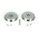 Polished Chrome 75mm Plain Round Pull - Privacy Set | From The Anvil - Cabinet Pulls - From The Anvil - Yester Home