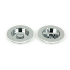 Polished Chrome 75mm Plain Round Pull - Privacy Set | From The Anvil - Cabinet Pulls - From The Anvil - Yester Home