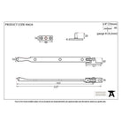 Polished Chrome 8" Avon Stay | From The Anvil-Stays-Yester Home