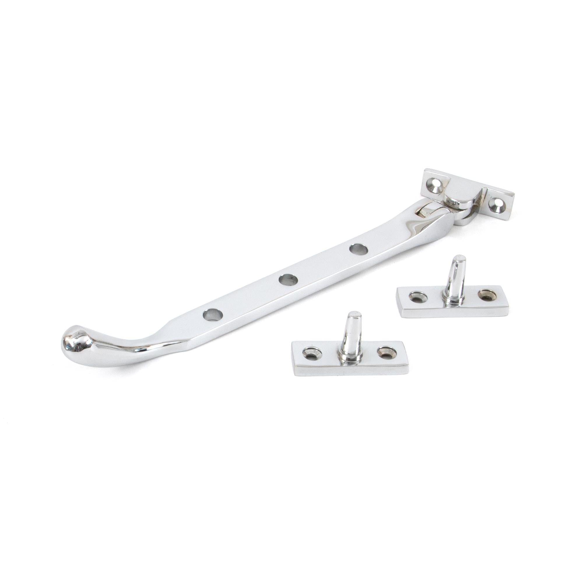 Polished Chrome 8" Peardrop Stay | From The Anvil - Stays - From The Anvil - Yester Home