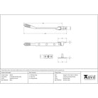 Polished Chrome 8" Reeded Stay | From The Anvil-Stays-Yester Home