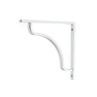 Polished Chrome Abingdon Shelf Bracket (150mm x 150mm) | From The Anvil-Shelf Brackets-Yester Home