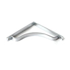 Polished Chrome Abingdon Shelf Bracket (200mm x 200mm) | From The Anvil-Shelf Brackets-Yester Home