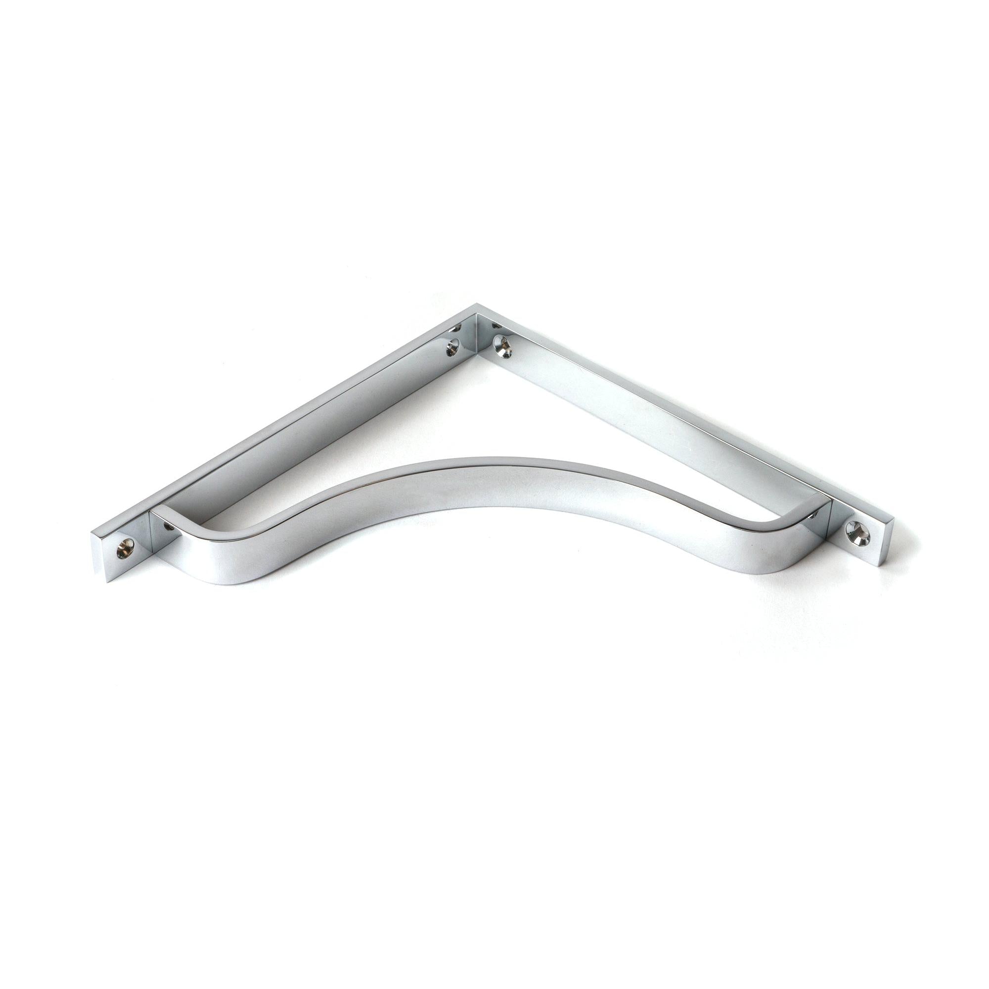 Polished Chrome Abingdon Shelf Bracket (200mm x 200mm) | From The Anvil - Shelf Brackets - From The Anvil - Yester Home