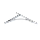 Polished Chrome Apperley Shelf Bracket (314mm x 250mm) | From The Anvil-Shelf Brackets-Yester Home