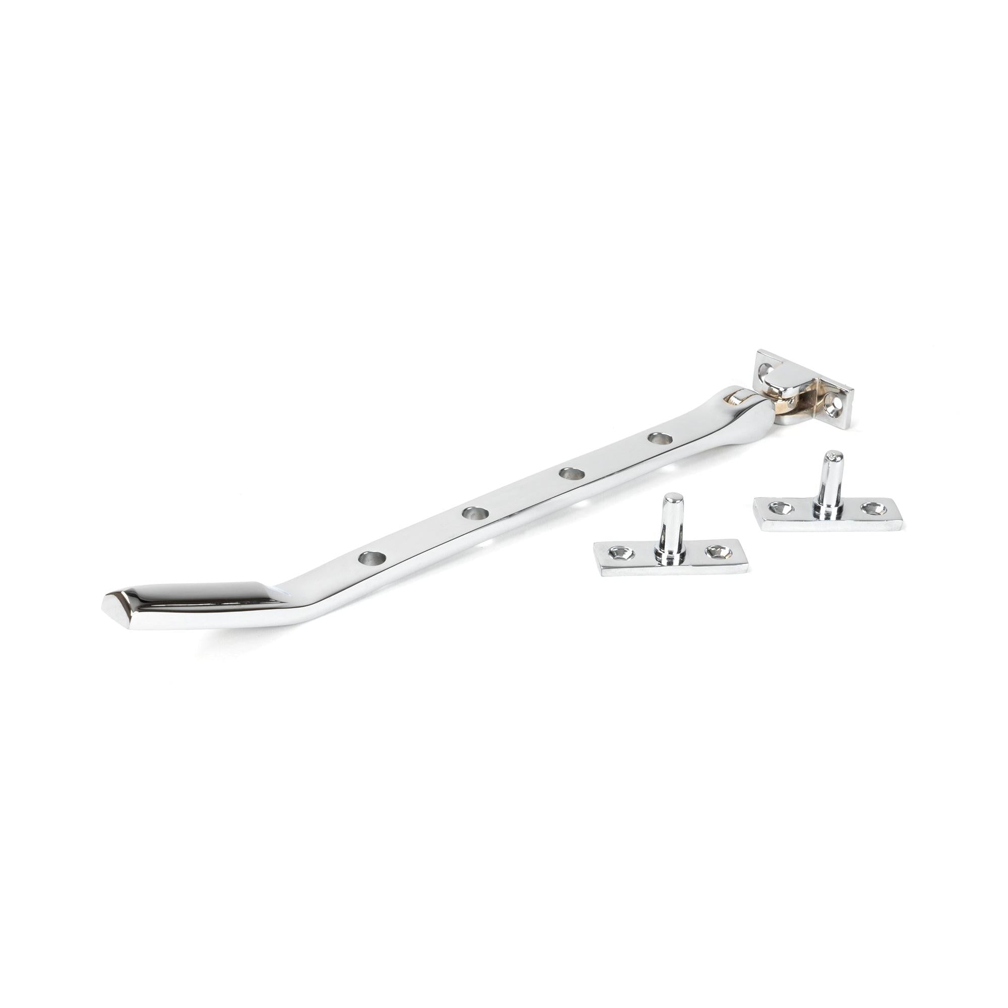 Polished Chrome Art Deco 10" Stay - Stays - From The Anvil - Yester Home