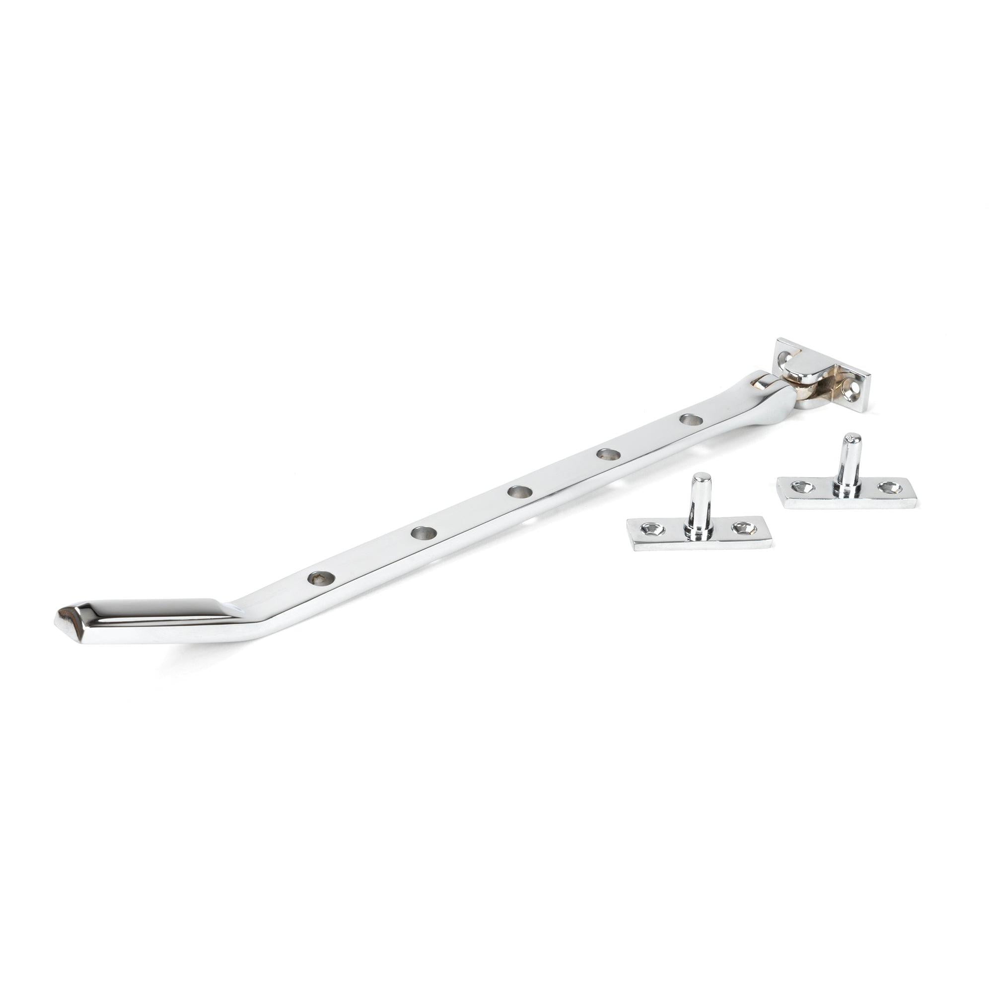 Polished Chrome Art Deco 12" Stay - Stays - From The Anvil - Yester Home