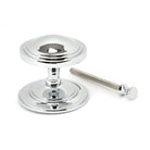 Polished Chrome Art Deco Centre Door Knob | From The Anvil-Centre Door Knobs-Yester Home