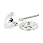 Polished Chrome Art Deco Centre Door Knob | From The Anvil-Centre Door Knobs-Yester Home