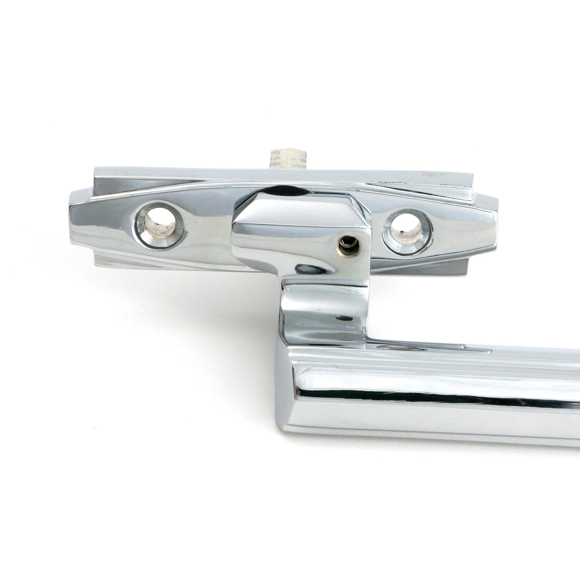 Polished Chrome Art Deco Espag - LH - Espag. Fasteners - From The Anvil - Yester Home