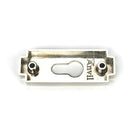 Polished Chrome Art Deco Euro Escutcheon (Set) | From The Anvil-Euro Escutcheons-Yester Home