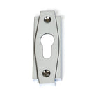 Polished Chrome Art Deco Euro Escutcheon | From The Anvil - Euro Escutcheons - From The Anvil - Yester Home