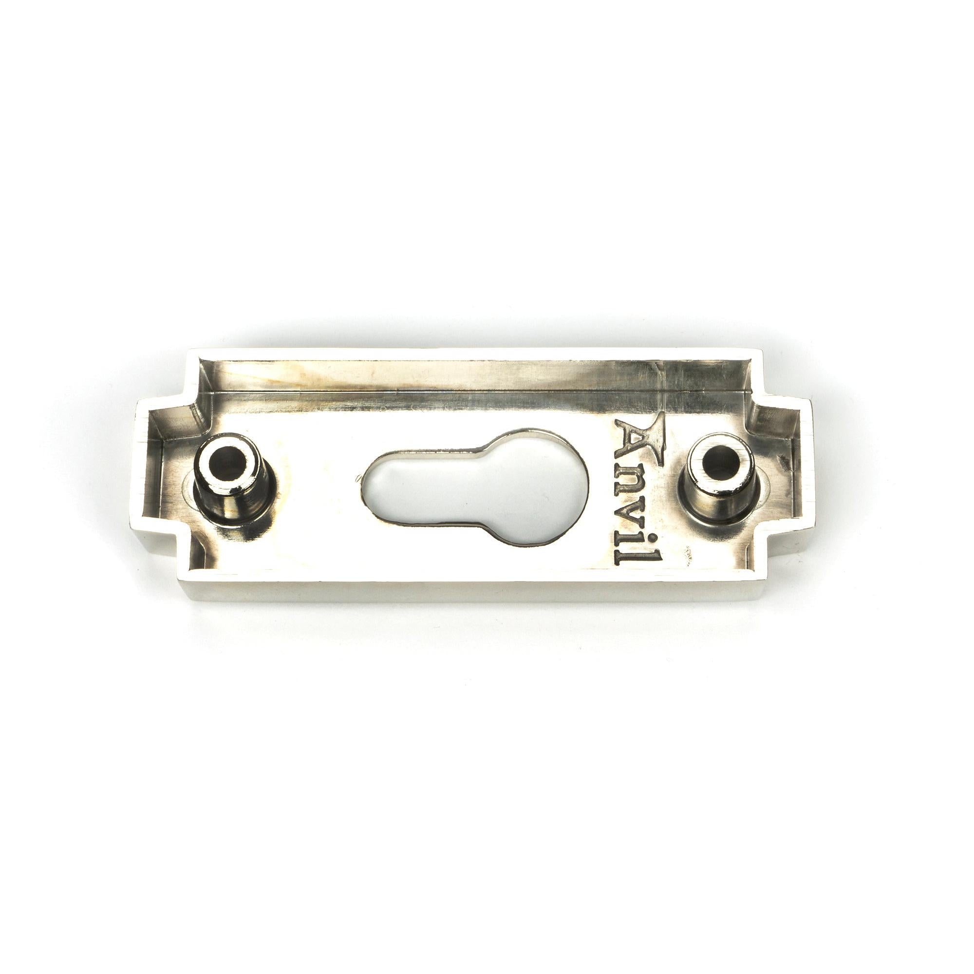 Polished Chrome Art Deco Euro Escutcheon | From The Anvil - Euro Escutcheons - From The Anvil - Yester Home