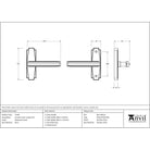 Polished Chrome Art Deco Lever on Rose Set | From The Anvil - Lever on Rose - From The Anvil - Yester Home