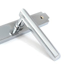 Polished Chrome Art Deco Slimline Lever Espag. Lock Set | From The Anvil - Espagnolette - From The Anvil - Yester Home