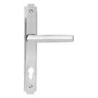 Polished Chrome Art Deco Slimline Lever Espag. Lock Set | From The Anvil-Espagnolette-Yester Home